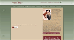 Desktop Screenshot of indianwellsresort.com